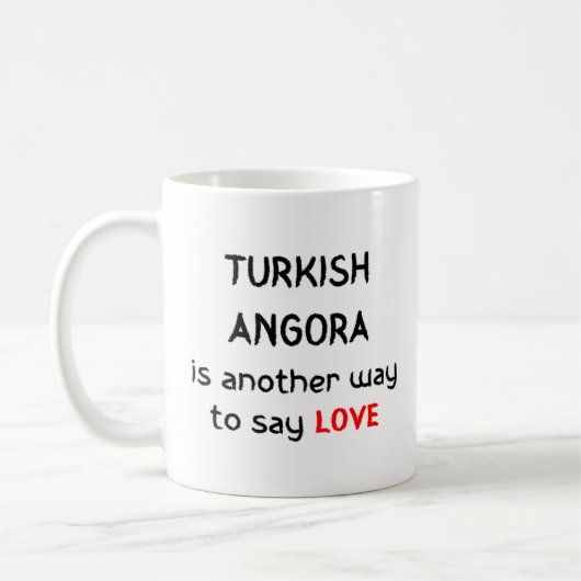 Türkische Angora Liebe Kaffee Tasse (Links)