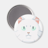 Türkische Angora Magnet (Vorderseite/Rückseite)