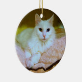 Türkische Angora-Prinzessin Cat Ornament (Rechts)