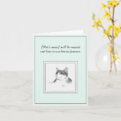 Türkische Angora Sympathiekarte Karte (Gelbe Blume)