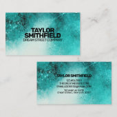 Türkische Aquarell-Spritzer-Visitenkarte Visitenkarte (Vorne/Hinten)