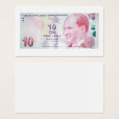 Türkische Banknote, Nennwert 10 Lire (Vorne & Hinten)