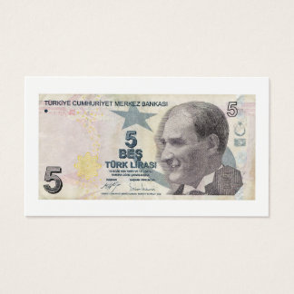 Türkische Banknote, Nennwert 5 Lire