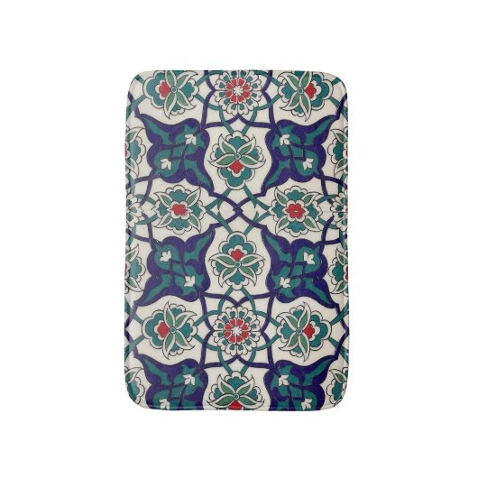 Türkische Blaue Keramik Badematte (Vorderseite Vertikal)