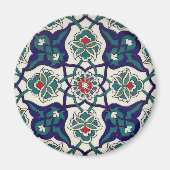 Türkische Blaue Keramik Magnet (Vorne)