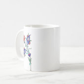 Türkische Blume Kaffeetasse (Vorderseite Links)
