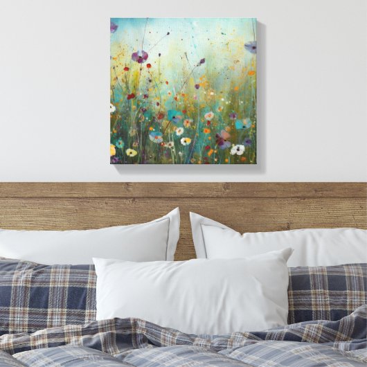 Türkische Blume Kunst Landschaftsgestaltung Leinwanddruck (Insitu (Schlafzimmer))