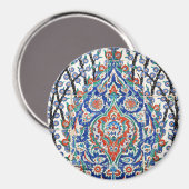 Türkische Blumenfliesen Magnet (Vorderseite/Rückseite)