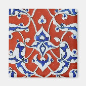 Türkische Blumenfliesen Magnet (Vorne)