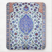 Türkische Blumenfliesen Mousepad (Vorne)