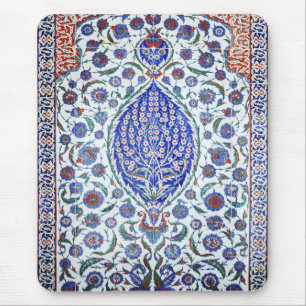 Türkische Blumenfliesen Mousepad