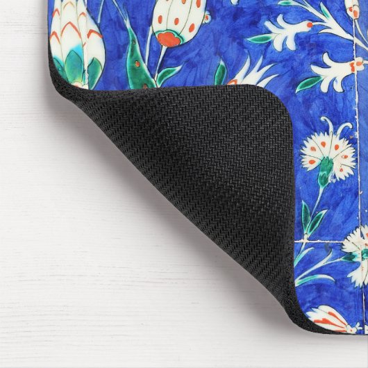 Türkische Blumenfliesen Mousepad (Ecke)