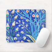 Türkische Blumenfliesen Mousepad (Mit Mouse)