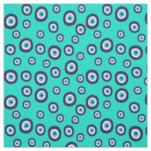 Türkische Böse AuenMarine und Türkis Blue Stoff