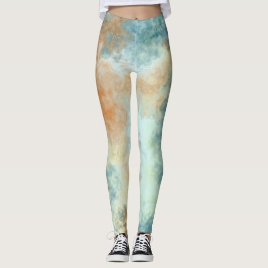 Türkische Cloud Art Leggings (Vorderseite)