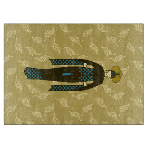 Türkische Dame im Jugendstil Schneidebrett