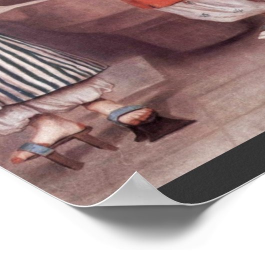 Türkische Dame mit Jungfrau von Liotard Jean-Ã Tie Poster (Ecke)