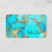 Türkische elegante Steinkarte Visitenkarte (Vorderseite)