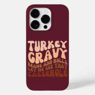 Türkische Erntedank "Gravy Beans and Rolls Spaß" Case-Mate iPhone 14 Pro Hülle