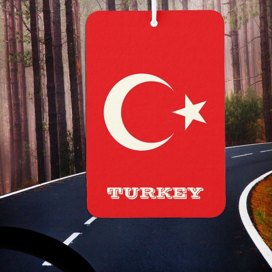 Türkische Fahne Car Air Freshener, Türkei Autolufterfrischer