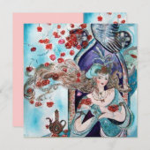 TÜRKISCHE FAIRE TALE, leuchtend rot-weiß pink Ankündigung (Vorne/Hinten)