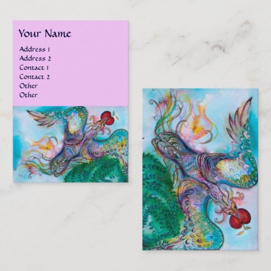 TÜRKISCHE FAIRY TALE / FLYPHOENIX MIT APPLE VISITENKARTE (Vorne/Hinten)