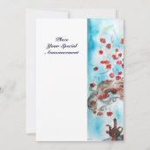 TÜRKISCHE FAIRY TALE, leuchtend rot-weiß Funkel Ankündigung (Rückseite)