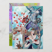 TÜRKISCHE FAIRY TALE, leuchtend rotes lila Funkeln Ankündigung (Vorne/Hinten)