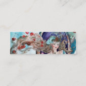 TÜRKISCHE FAIRY TALE Orientalische Schönheit, Mode Mini Visitenkarte (Rückseite)