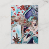 TÜRKISCHE FAIRY TALE Orientalische Schönheit, Mode Visitenkarte (Rückseite)