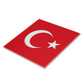 Türkische Flagge auf Tile Fliese (Seite)