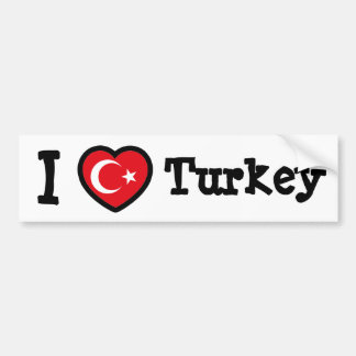 Türkische Flagge Autoaufkleber