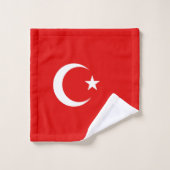 Türkische Flagge Badhandtuch Set (Waschlappen)