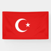 Türkische Flagge Banner (Horizontal)