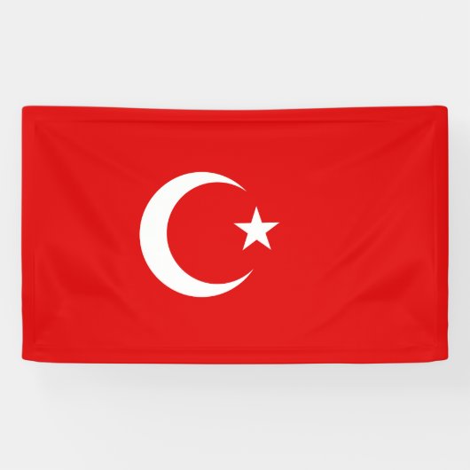 Türkische Flagge Banner (Horizontal)