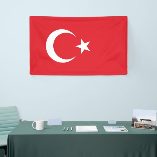 Türkische Flagge Banner (Messeveranstaltung)