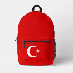 Türkische Flagge Bedruckter Rucksack