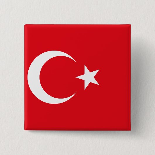 Türkische Flagge Button (Vorderseite)