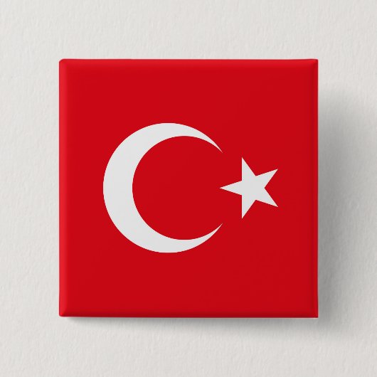 Türkische Flagge Button (Vorderseite)