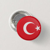 Türkische Flagge Button (Vorne & Hinten)