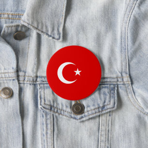 Türkische Flagge Button