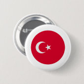 Türkische Flagge Button (Vorne & Hinten)