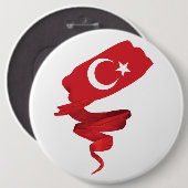 Türkische Flagge Button (Vorne & Hinten)