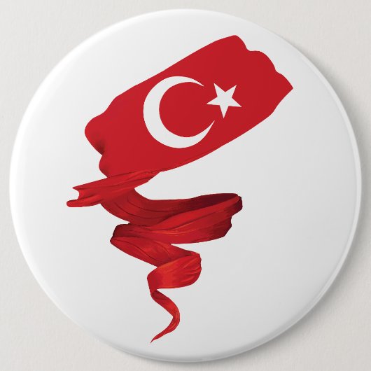 Türkische Flagge Button (Vorderseite)