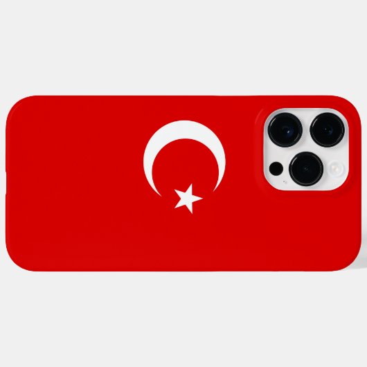 Türkische Flagge Case-Mate iPhone Hülle (Rückseite (Horizontal))