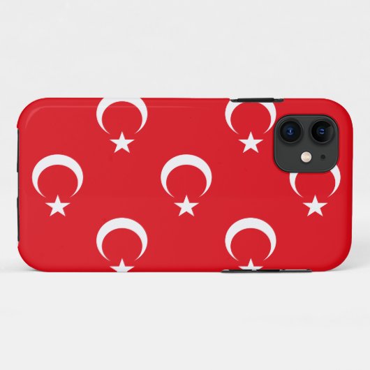 Türkische Flagge Case-Mate iPhone Hülle (Rückseite (Horizontal))