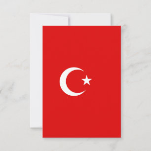 Türkische Flagge Dankeskarte