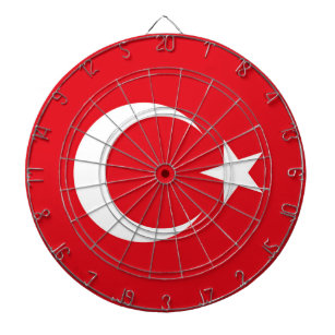 Türkische Flagge Dartscheibe