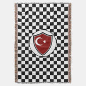Türkische Flagge Decke (Vorderseite Vertikal)