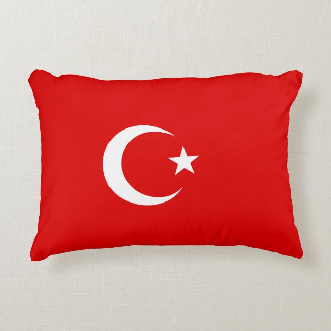 Türkische Flagge Dekokissen (Vorderseite)